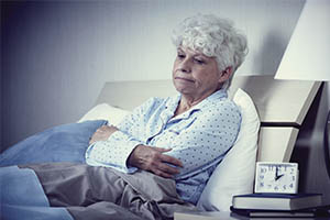 non 24 sleep wake rhythm - woman in bed